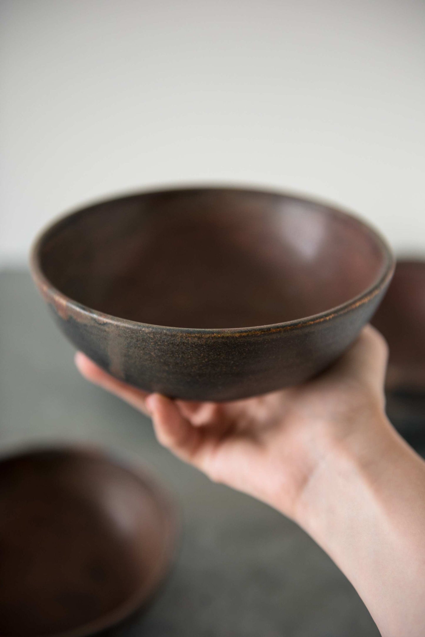 Rust Stoneware Soup Bowl And A Reactive Glaze