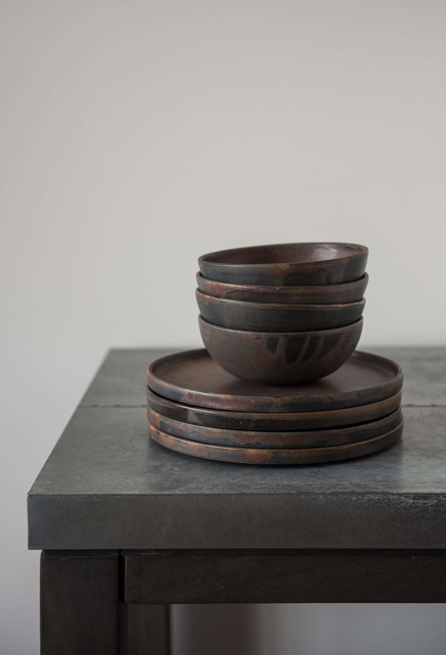 Rust Stoneware Soup Bowl And A Reactive Glaze