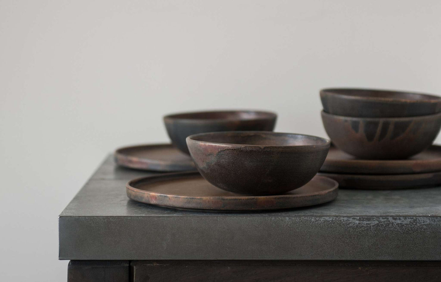 Rust Stoneware Soup Bowl And A Reactive Glaze