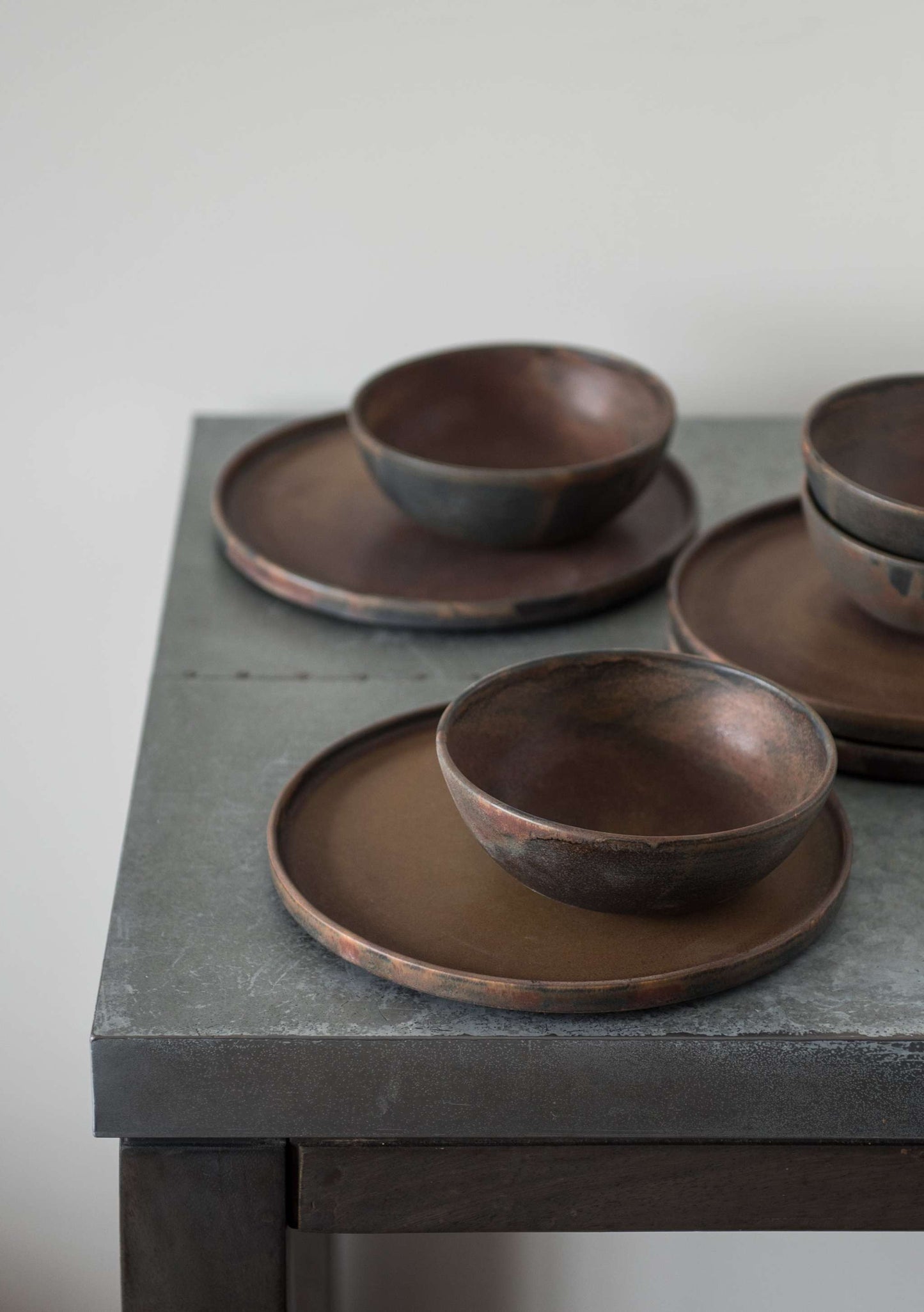 Rust Stoneware Soup Bowl And A Reactive Glaze