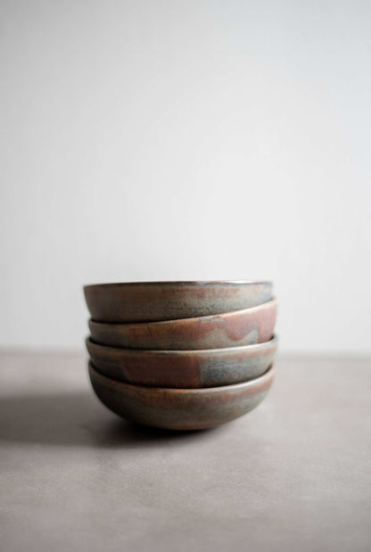 Rust Stoneware Mini Bowl with a Reactive Glaze