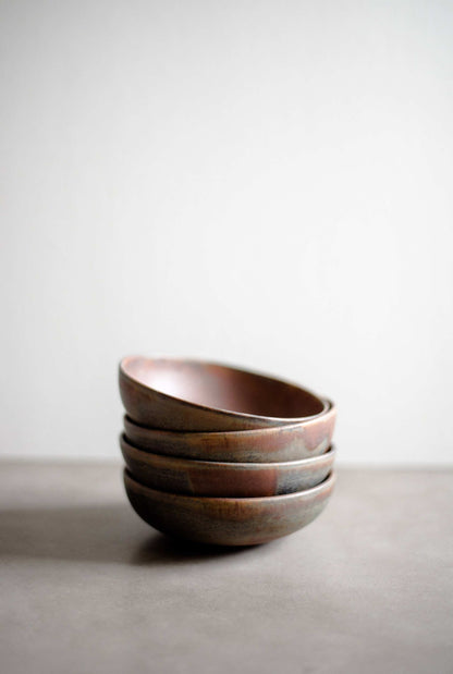 Rust Stoneware Mini Bowl with a Reactive Glaze