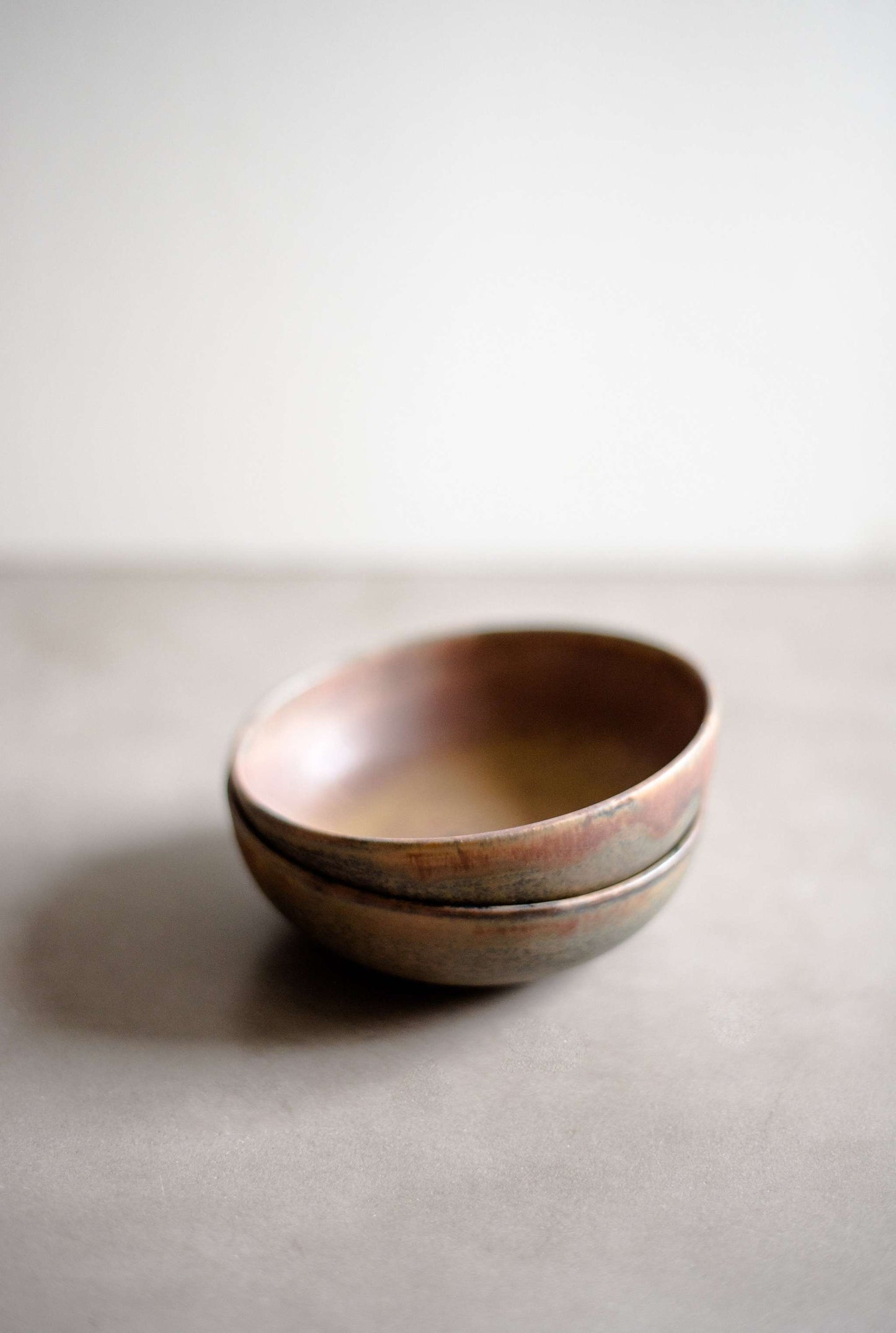Rust Stoneware Mini Bowl with a Reactive Glaze