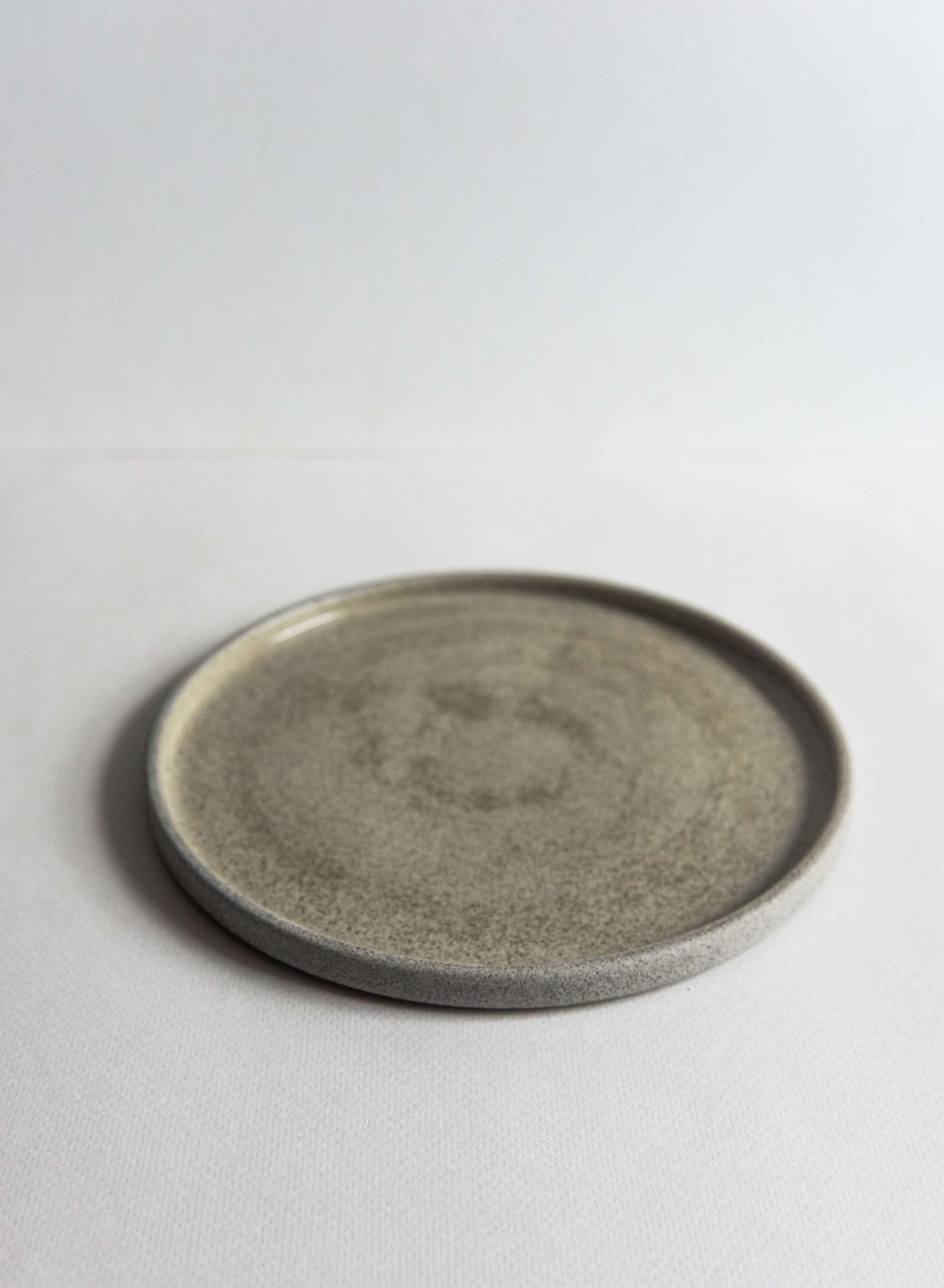 Textured Concrete Style Stoneware Dinner Plates
