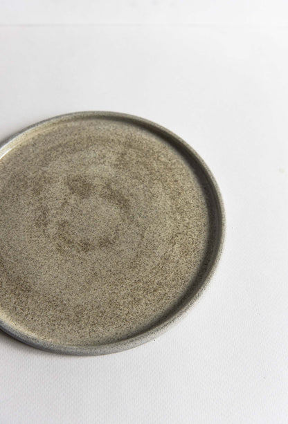 Textured Concrete Style Stoneware Dinner Plates