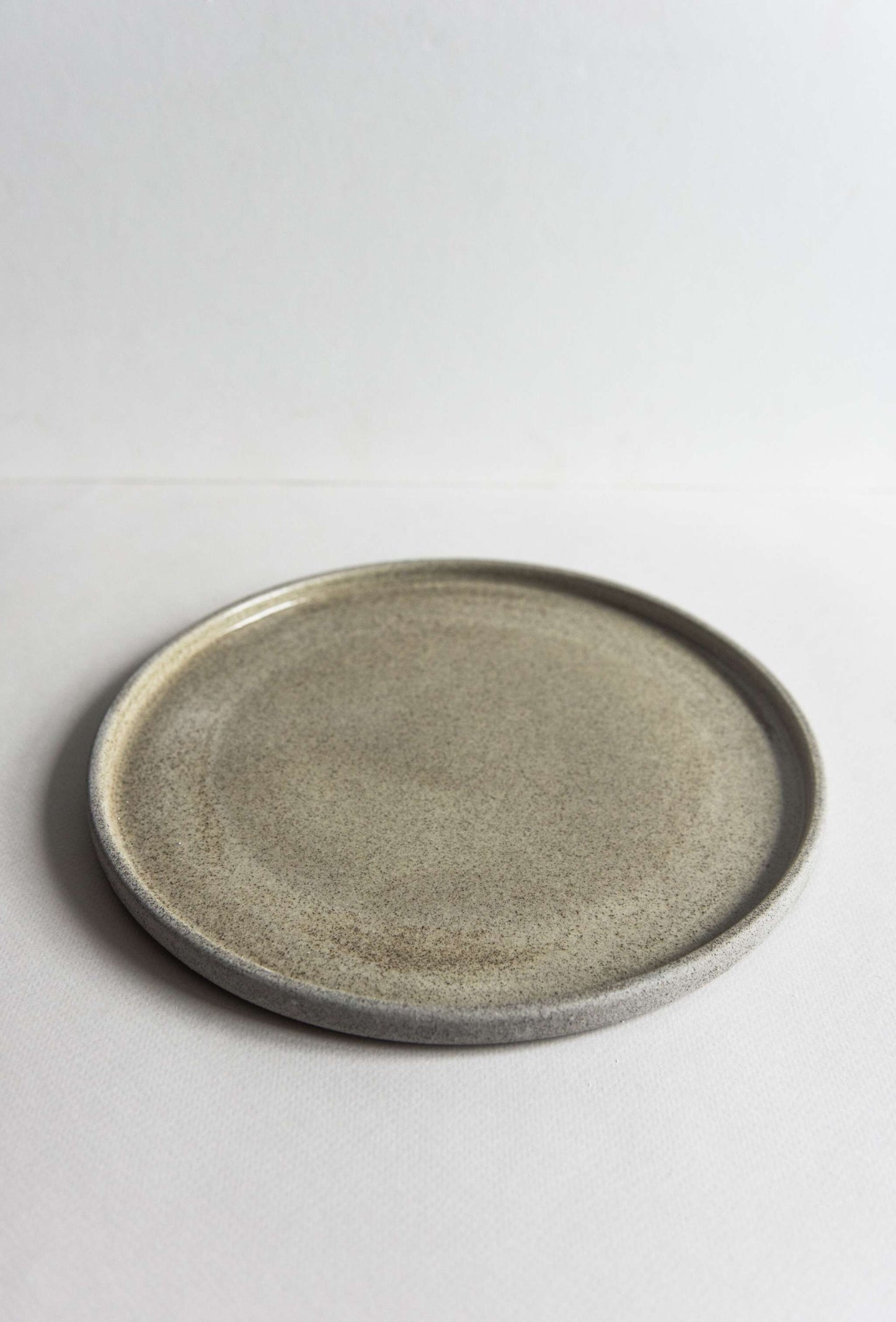 Textured Concrete Style Stoneware Dinner Plates