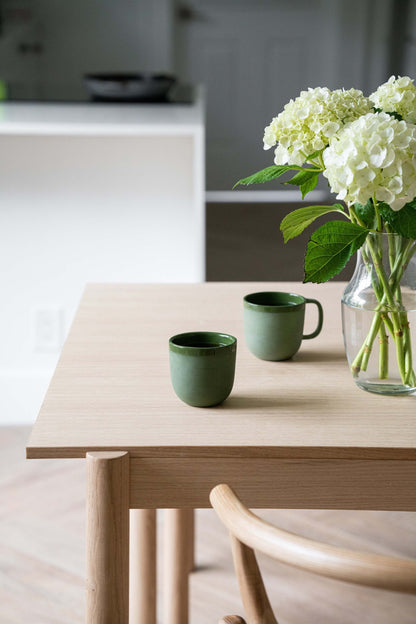 Handmade Green Porcelain Tea and Coffee Cup