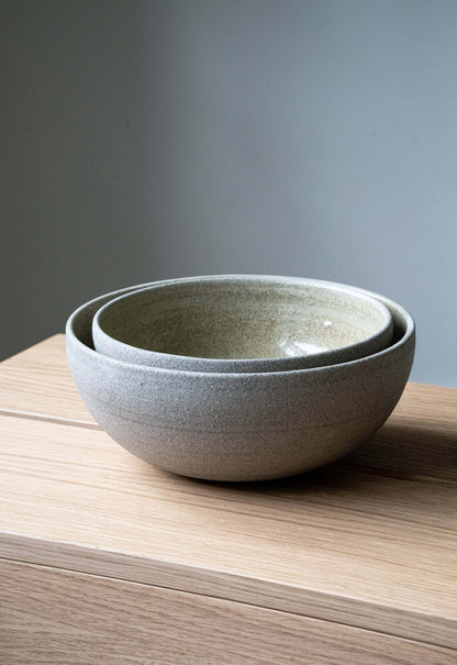 Textured Concrete Stoneware Bowl for Daily Use