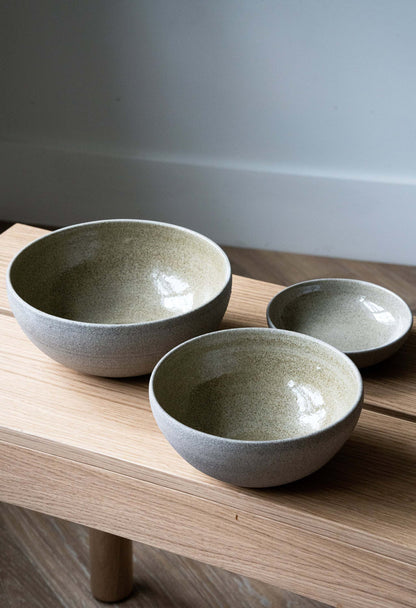 Textured Concrete Stoneware Bowl for Daily Use