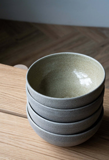 Textured Concrete Stoneware Bowl for Daily Use