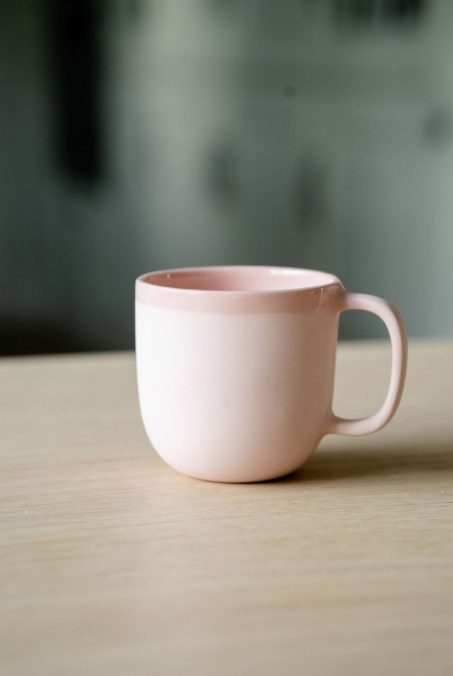 Elegant Powder Pink Coffee Mug and Glazed Finish
