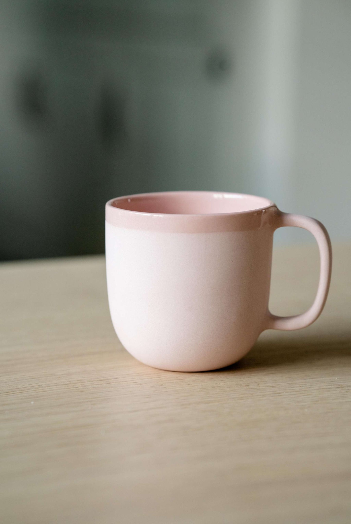 Elegant Powder Pink Coffee Mug and Glazed Finish
