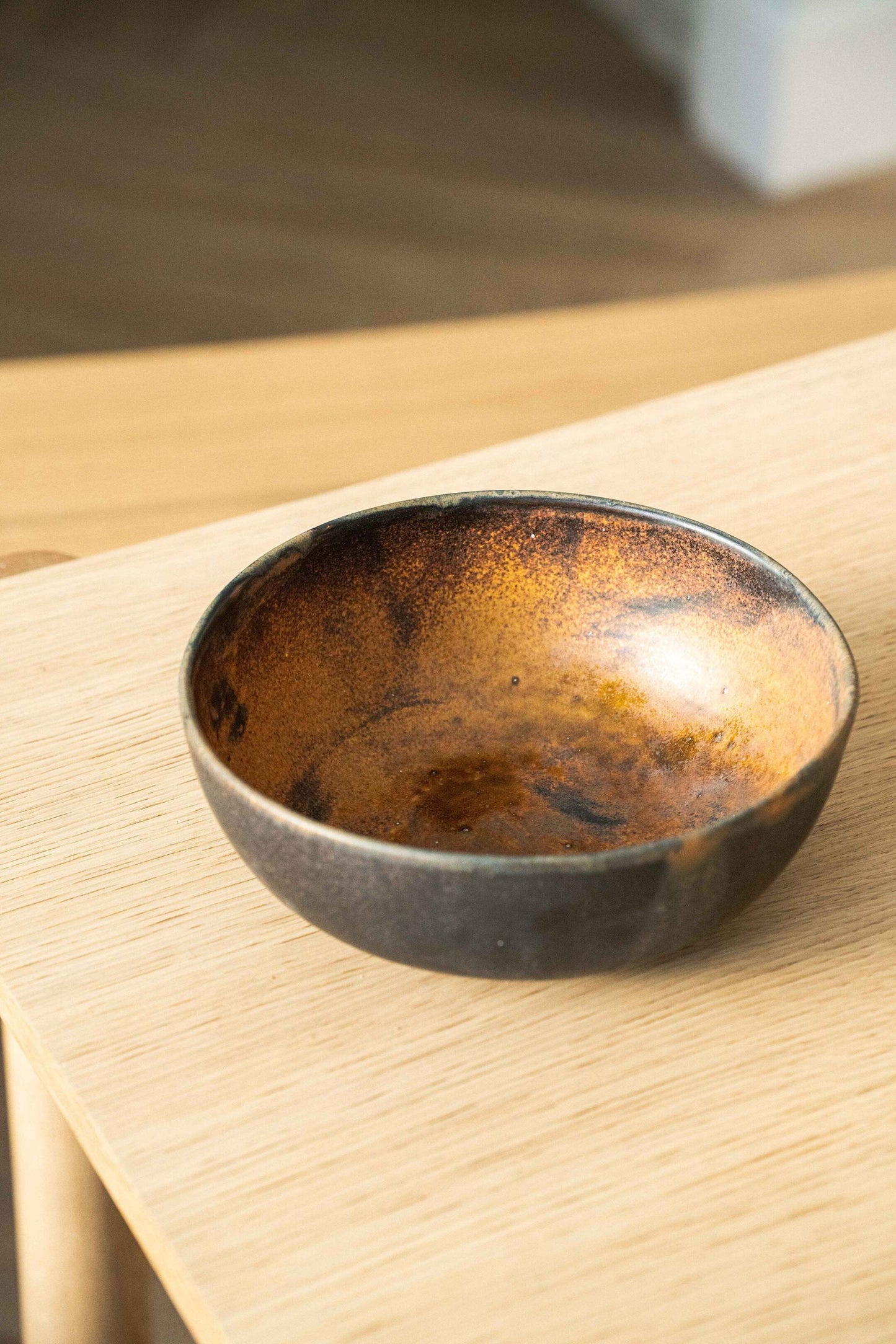 Handcrafted Rust Stoneware And Nesting Bowl Set