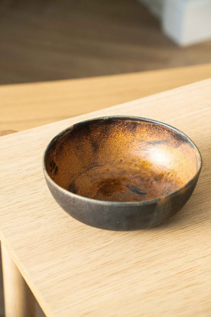 Handcrafted Rust Stoneware And Nesting Bowl Set