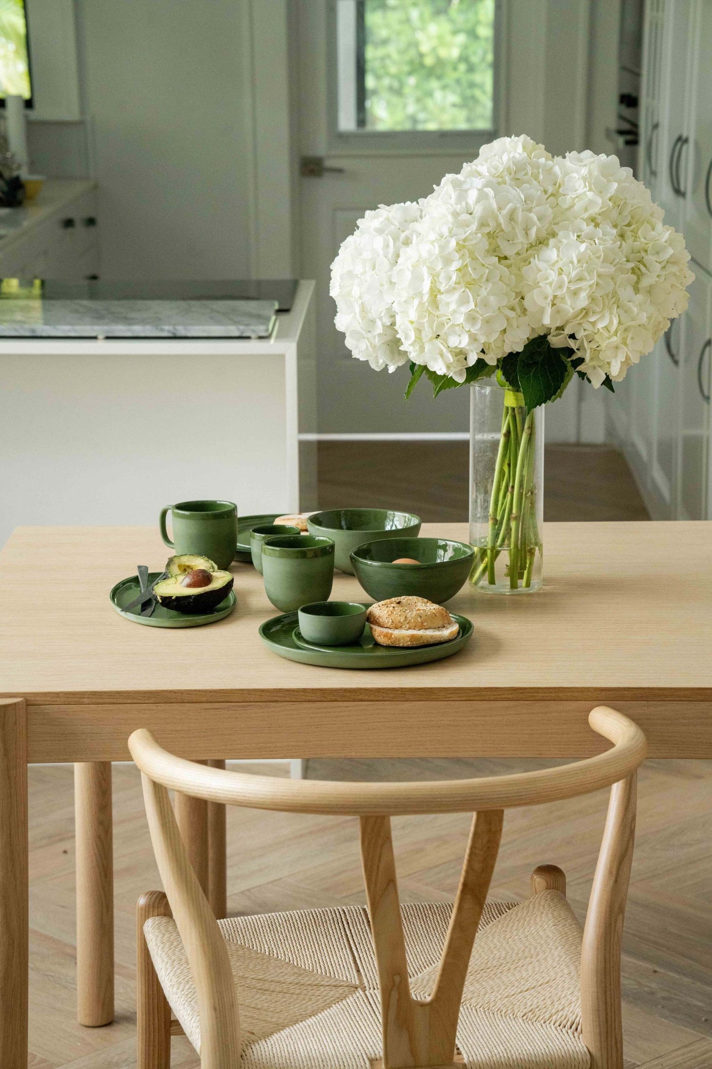 Handmade Green Porcelain Tea and Coffee Cup