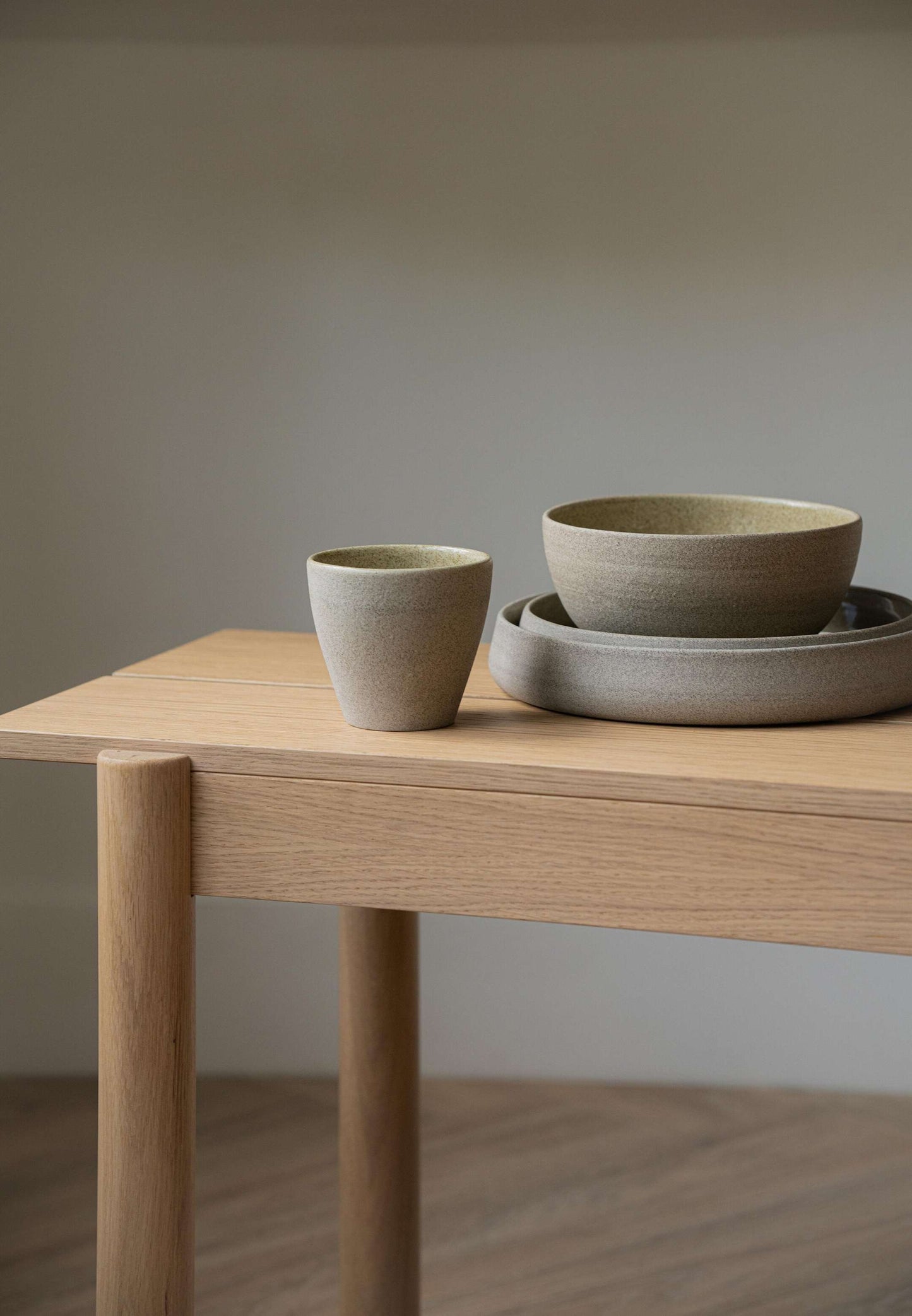 Glossy Concrete Finish and Stoneware Mug