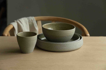 Handmade Stoneware Dinner Set and the Cup
