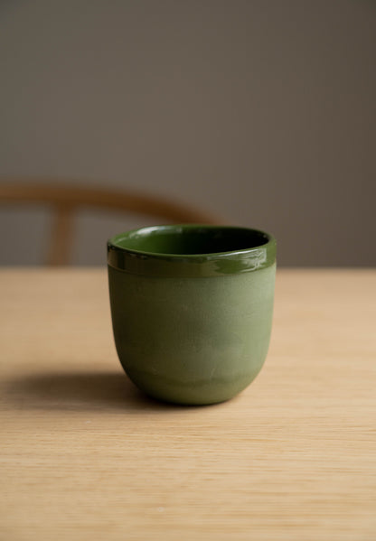 Handmade Green Porcelain Tea and Coffee Cup