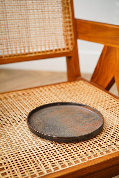 Hand Dipped Rust Stoneware Dinner Plates