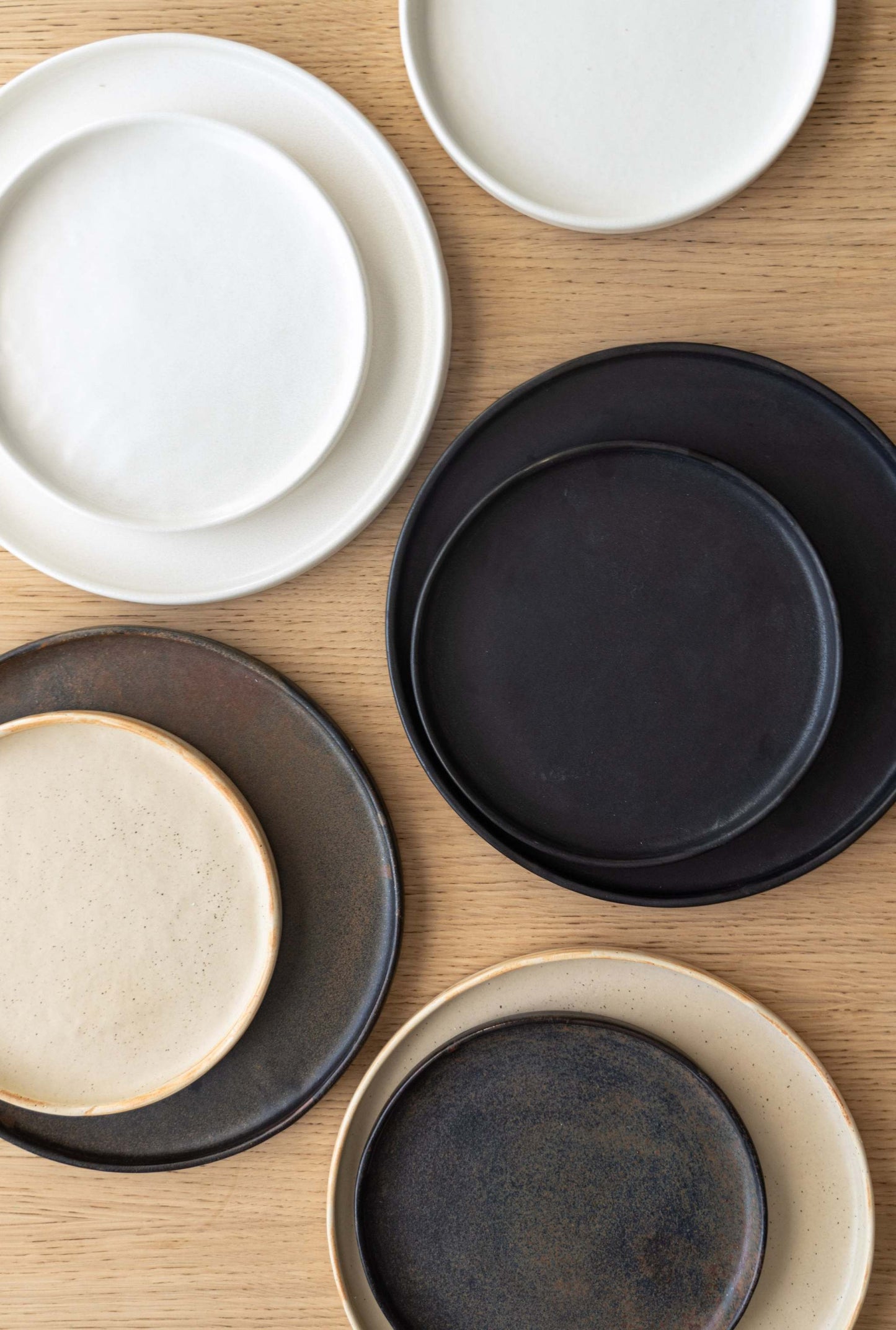 Hand Dipped Rust Stoneware Dinner Plates