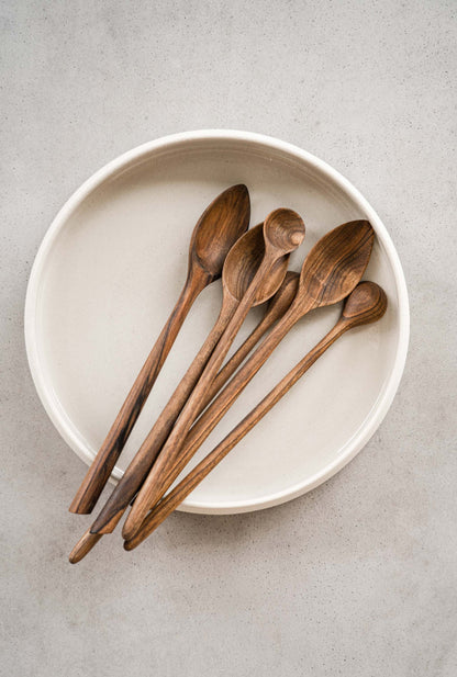 Handmade Stoneware Dinner Plates with High Sides