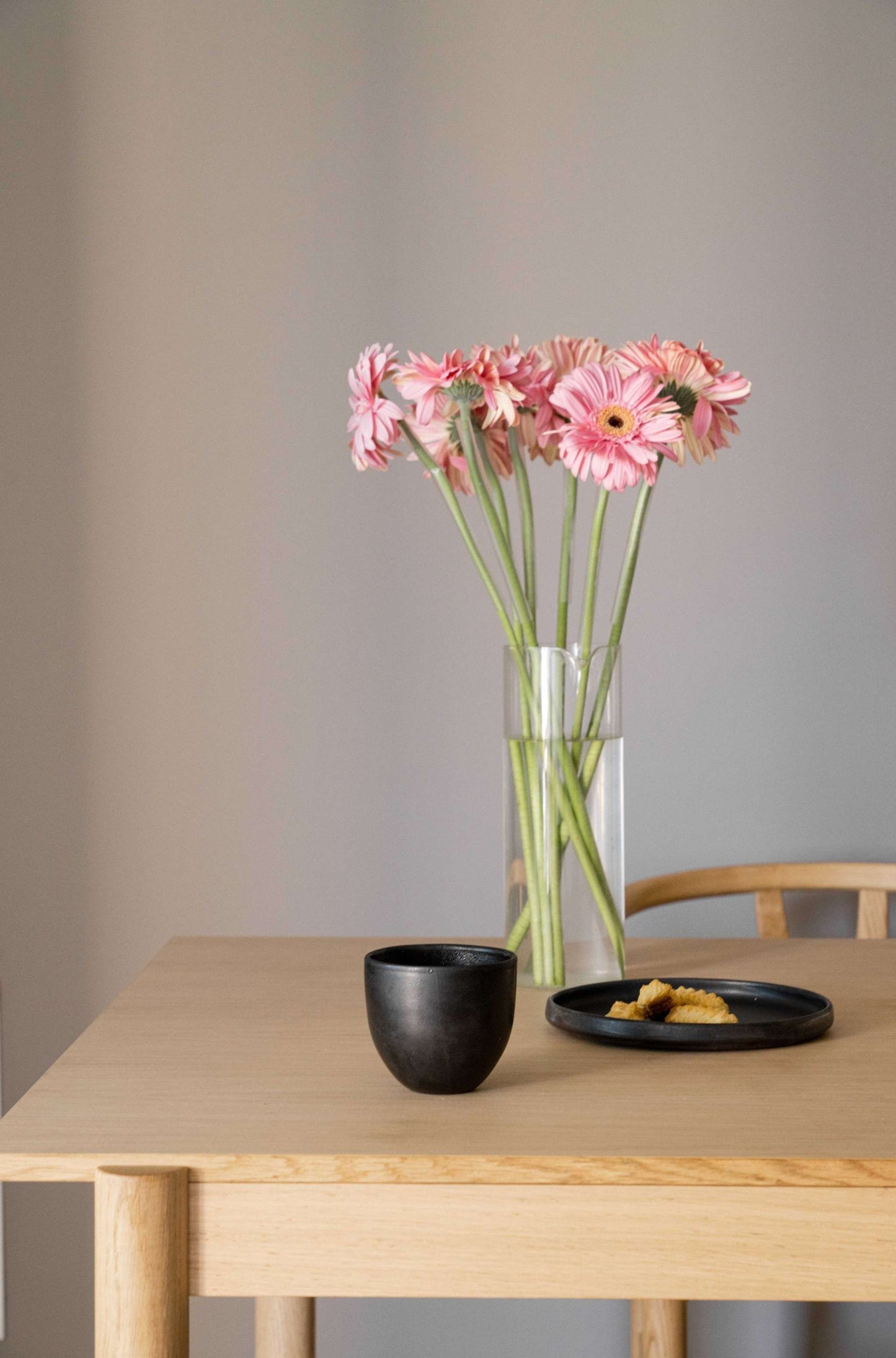 the Handmade Black Matte Stoneware Coffee Cup