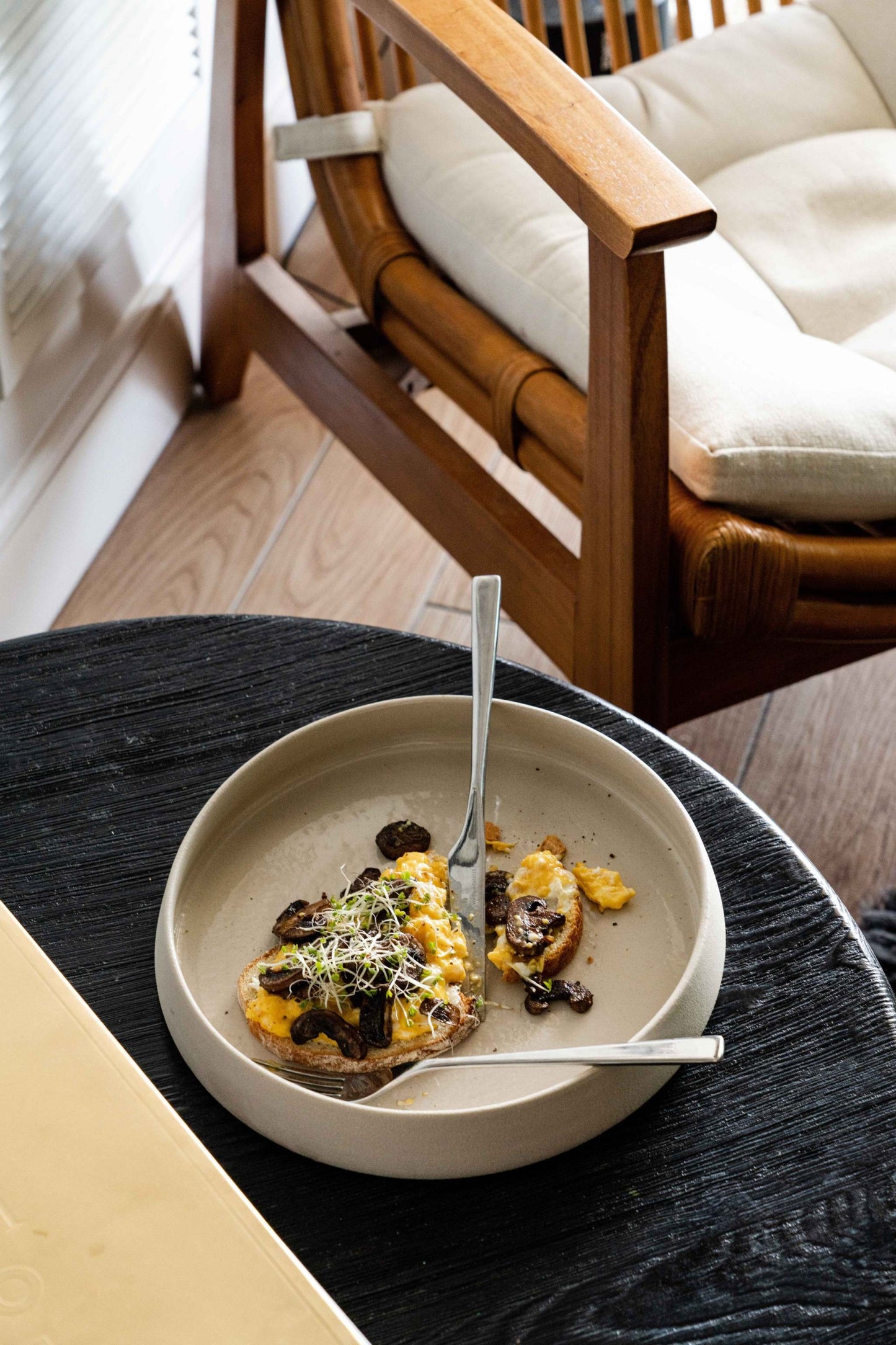 Handmade Stoneware Dinner Plates with High Sides