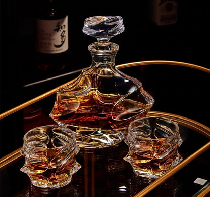Handcrafted Storm and the Crystal Whisky Glass