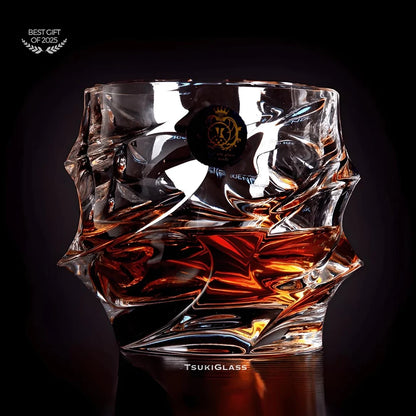 Handcrafted Storm and the Crystal Whisky Glass