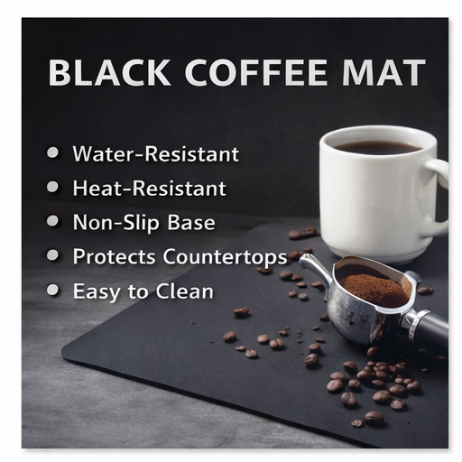 Strabella Coffee Bar Mat - Super Absorbent Coffee Mat, Quick Dry, Non-Slip in Dark Gray - Tampa Home & Garden Store