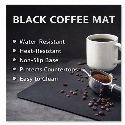 Strabella Coffee Bar Mat - Super Absorbent Coffee Mat, Quick Dry, Non-Slip in Dark Gray - Tampa Home & Garden Store