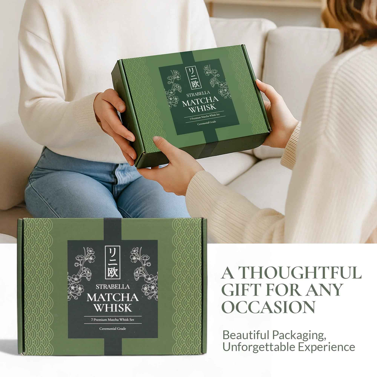 Strabella Matcha Whisk Set – Premium Bamboo Whisk & Ceramic Bowl Holiday Gift Set - Tampa Home & Garden Store