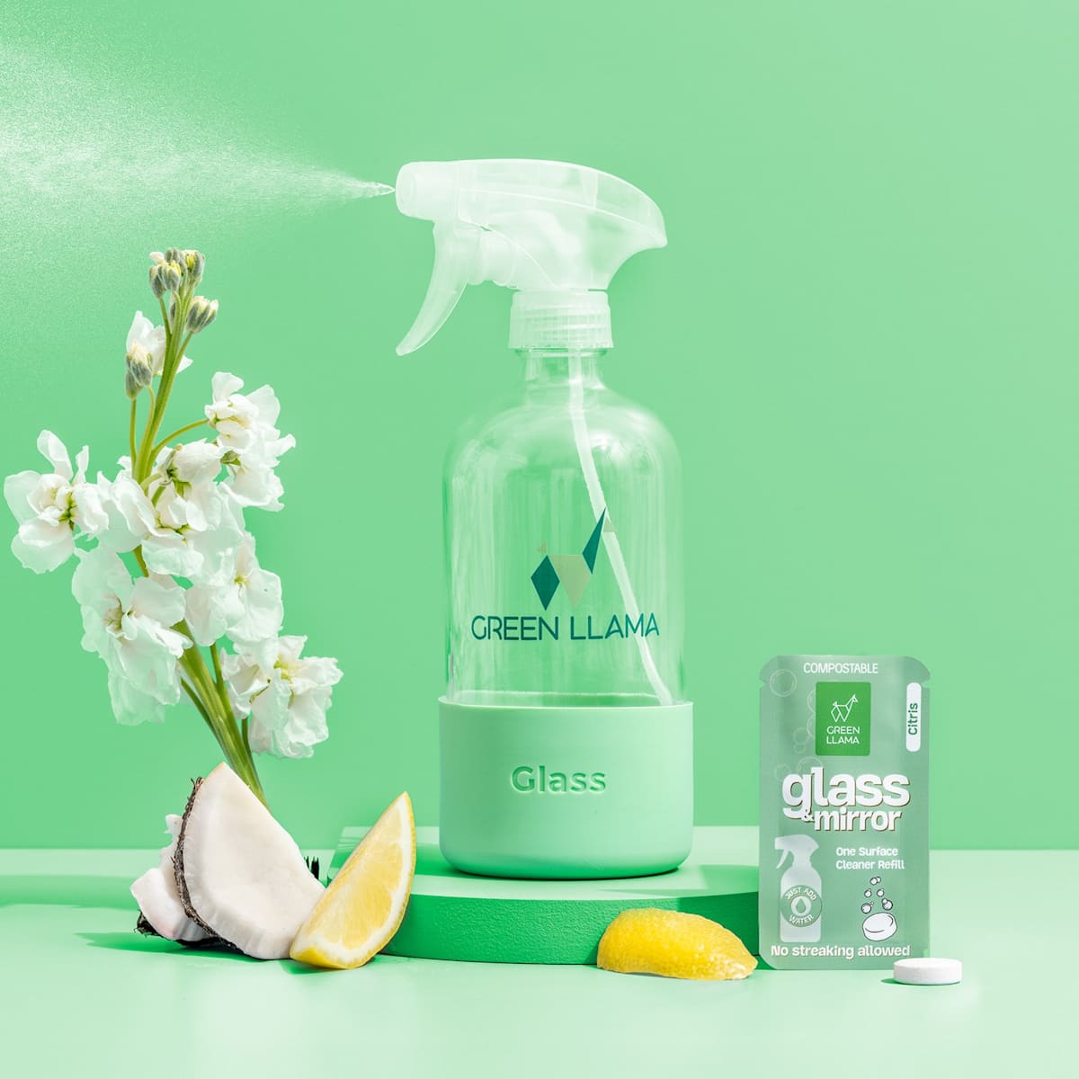 Streak-Free Glass & Mirror Cleaner Kit with Litsea Cubeba Fragrance - Tampa Home & Garden Store