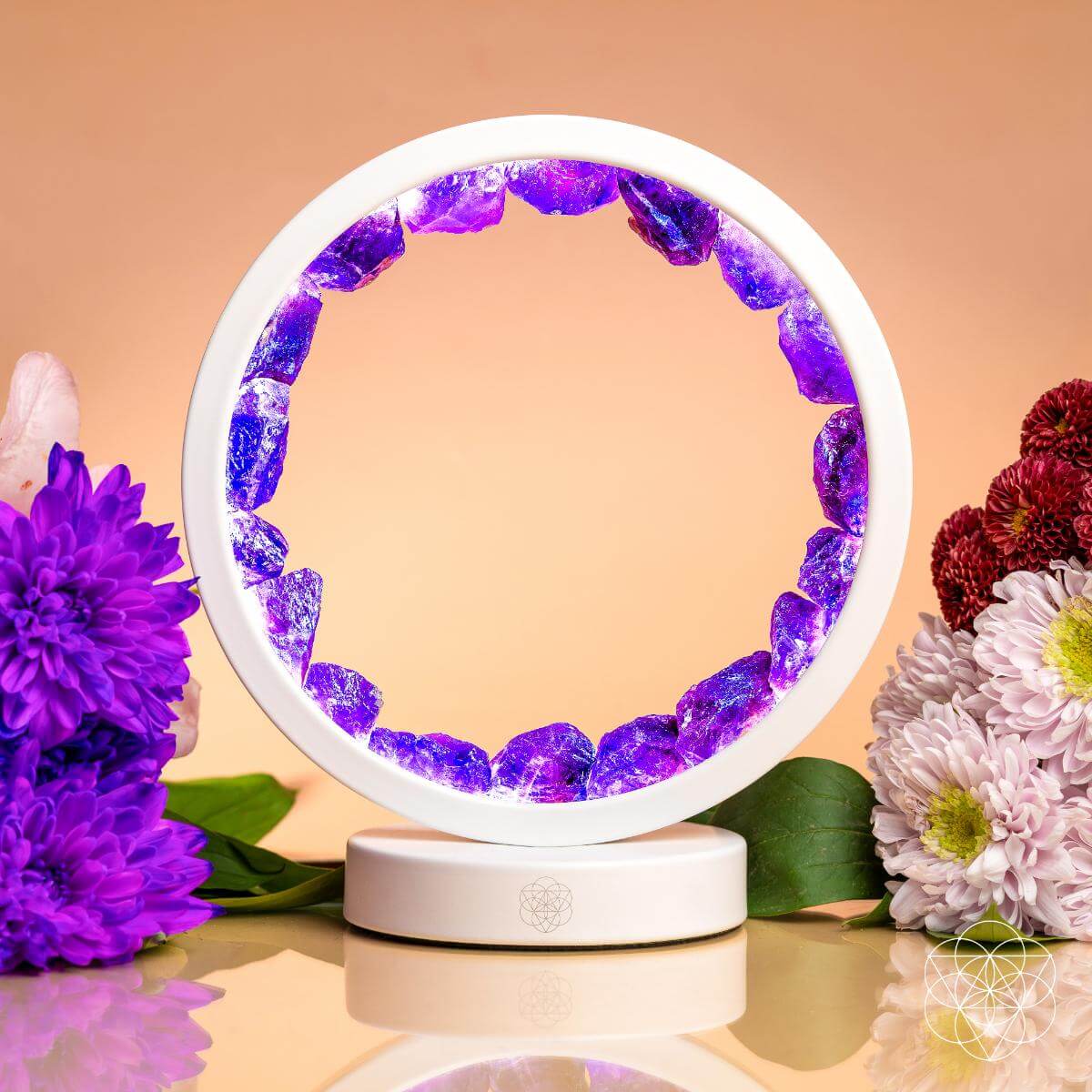 Stress Less, Sleep More – Amethyst Healing Lamp - Tampa Home & Garden Store