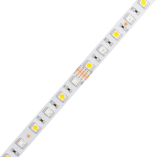 Tira de luces LED SL08 RGBW 5050 de 4,5 W/pie, CC de 24 V, bajo voltaje, para interiores, IP20, UL, SMD