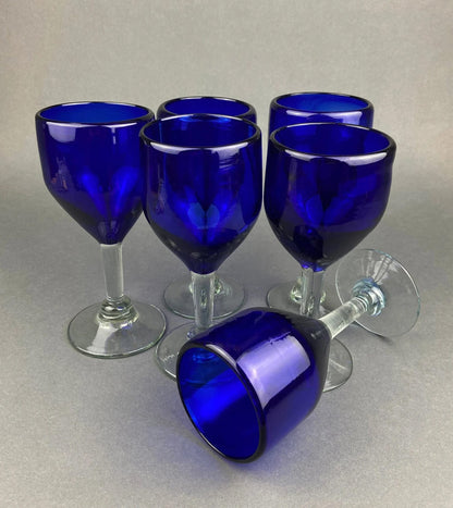 Stunning Green Wine Goblets.  Set of Four Stemware. Dark Green Hand Blown Glasses. Elegant Dining Room Decor. Unique Barware. Wedding Gift. - Tampa Home & Garden Store