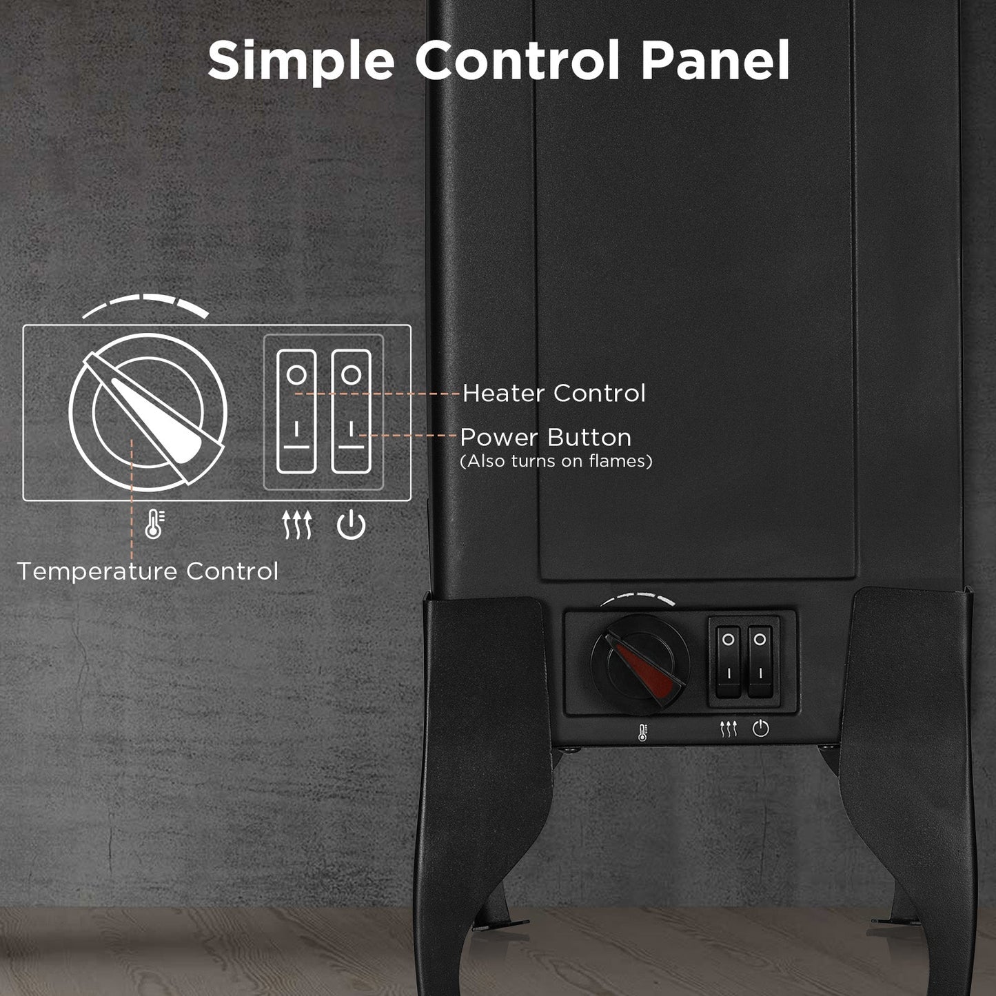 Suburbs TS17 Electric Fireplace Stove Heater - Tampa Home & Garden Store