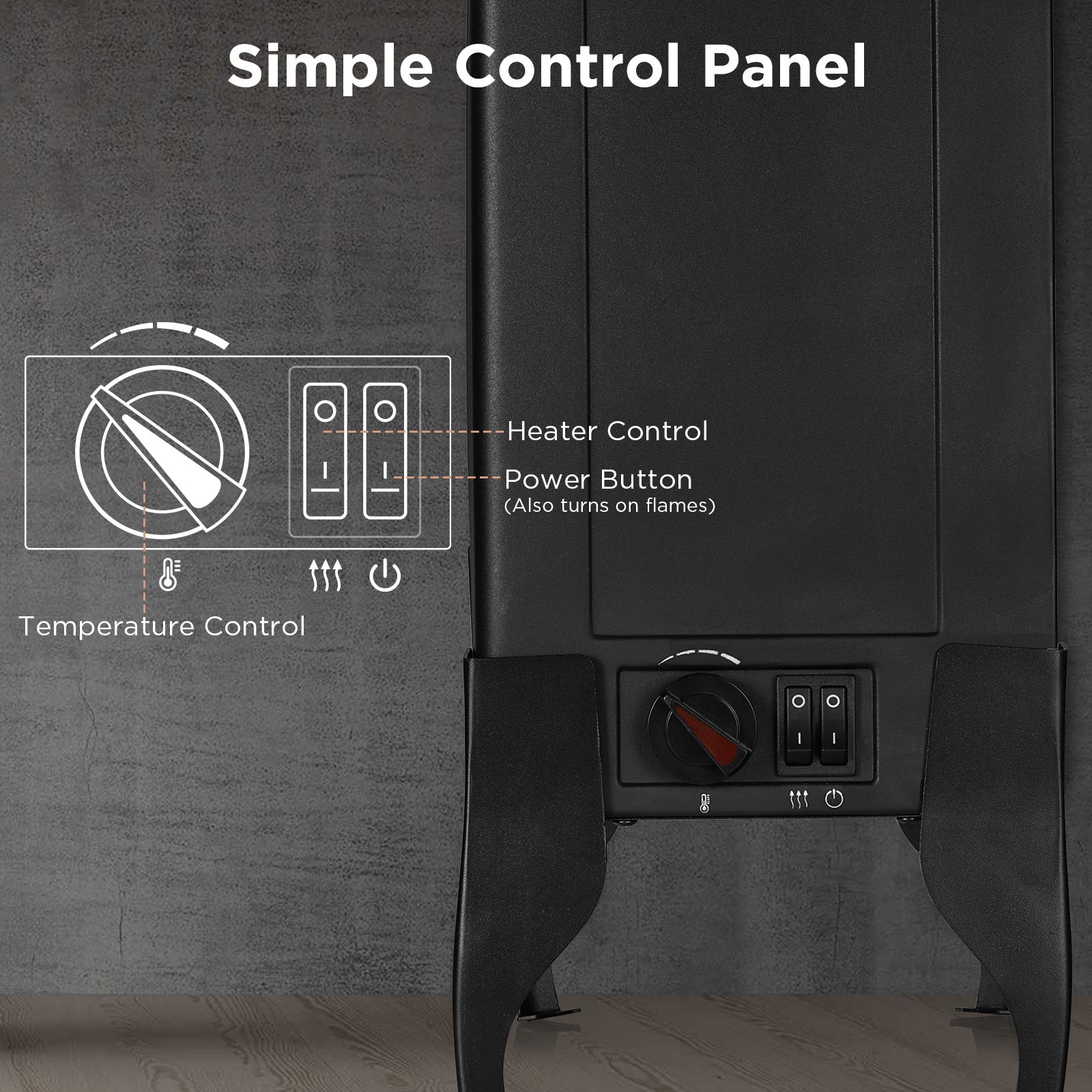 Suburbs TS17 Electric Fireplace Stove Heater - Tampa Home & Garden Store
