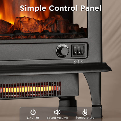 Suburbs TS20-SD Electric Fireplace Stove Heater with Sound - Tampa Home & Garden Store