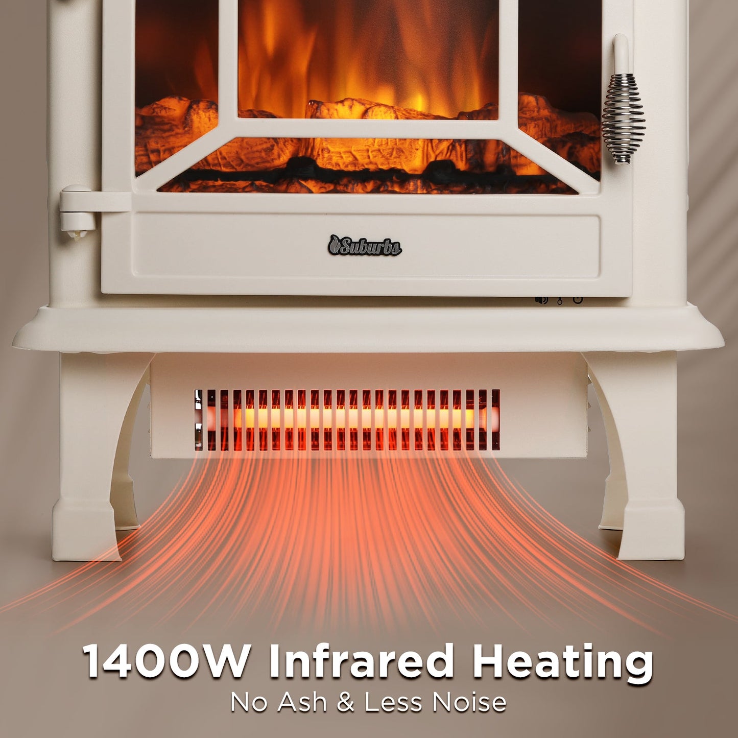 Suburbs TS20-SD Electric Fireplace Stove Heater with Sound - Tampa Home & Garden Store