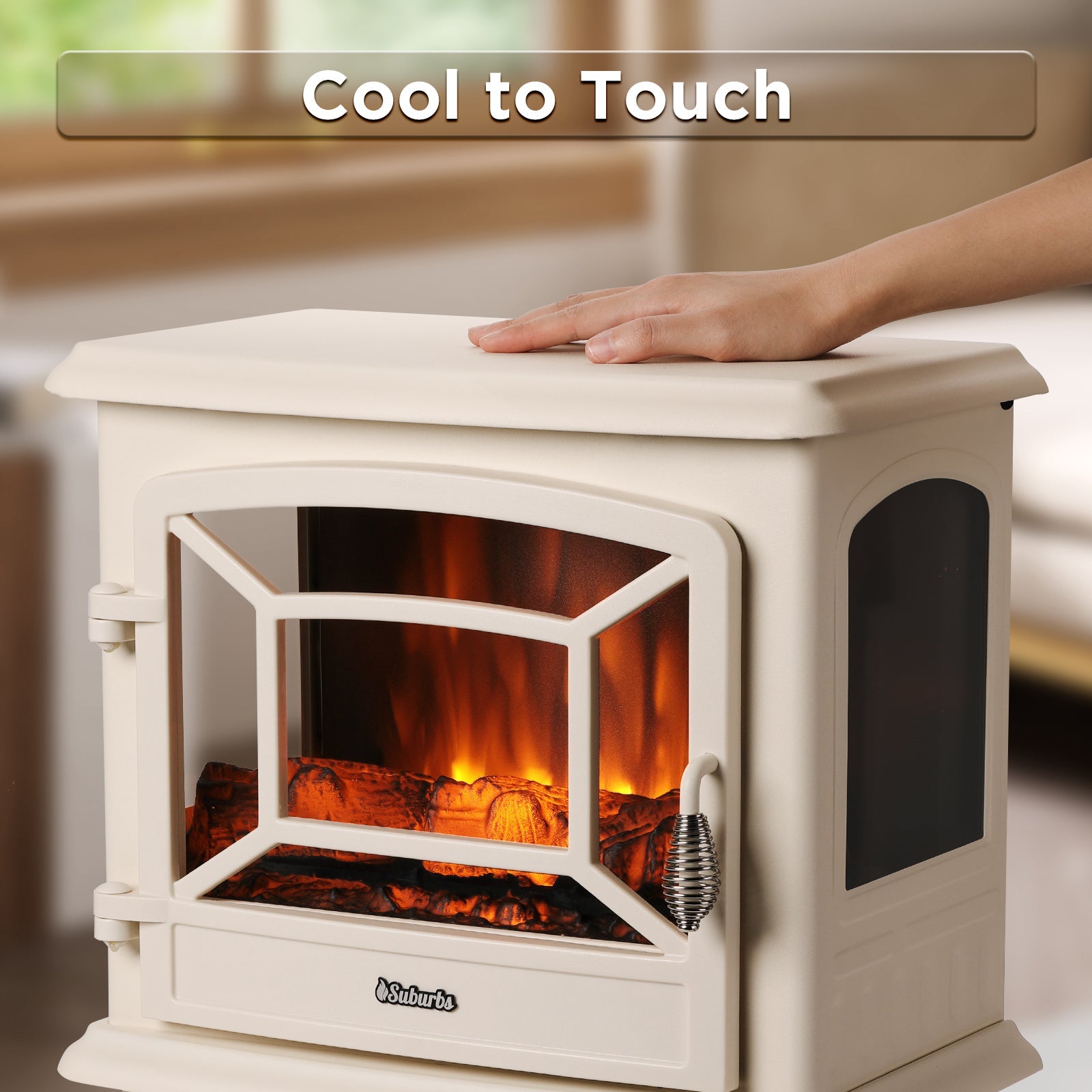 Suburbs TS20-SD Electric Fireplace Stove Heater with Sound - Tampa Home & Garden Store