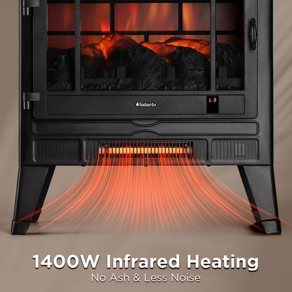 Suburbs TS25 Smart Electric Fireplace Stove Heater, WiFi Enabled - Tampa Home & Garden Store