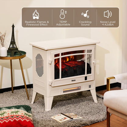 Suburbs TS25 Smart Electric Fireplace Stove Heater, WiFi Enabled - Tampa Home & Garden Store