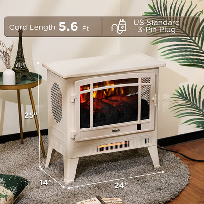 Suburbs TS25 Smart Electric Fireplace Stove Heater, WiFi Enabled - Tampa Home & Garden Store