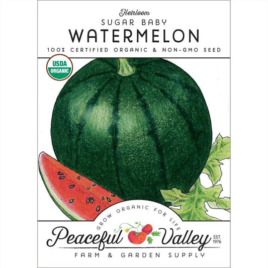 Sugar Baby Watermelon Seeds (Organic) - Tampa Home & Garden Store