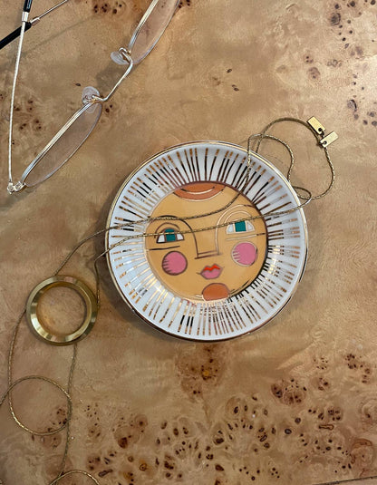 Sun Porcelain Trinket Dish - Tampa Home & Garden Store