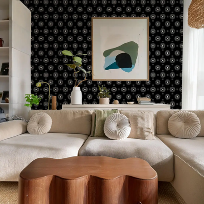 Sun Rays Wallpaper, black and white - Tampa Home & Garden Store