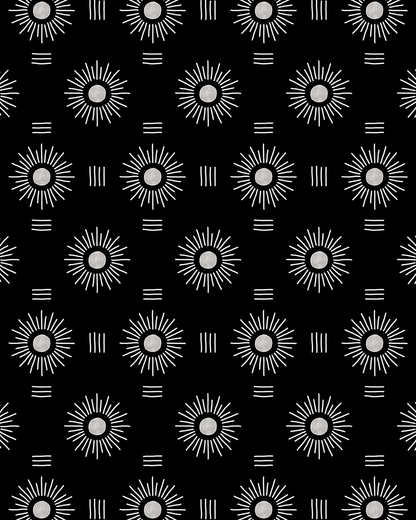 Sun Rays Wallpaper, black and white - Tampa Home & Garden Store