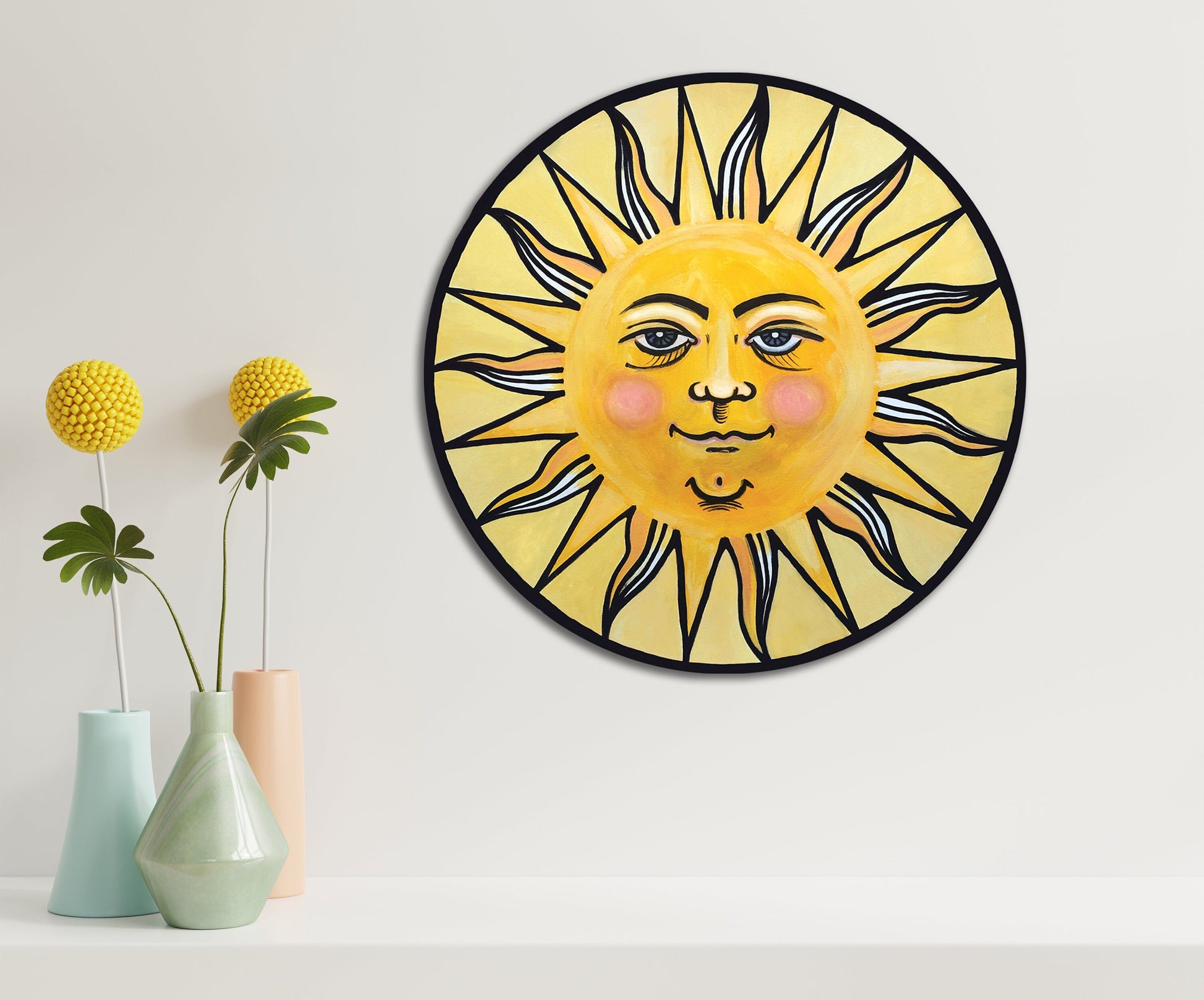 Sun and Moon Set Ready to Hang 20" Wall Art - Tampa Home & Garden Store