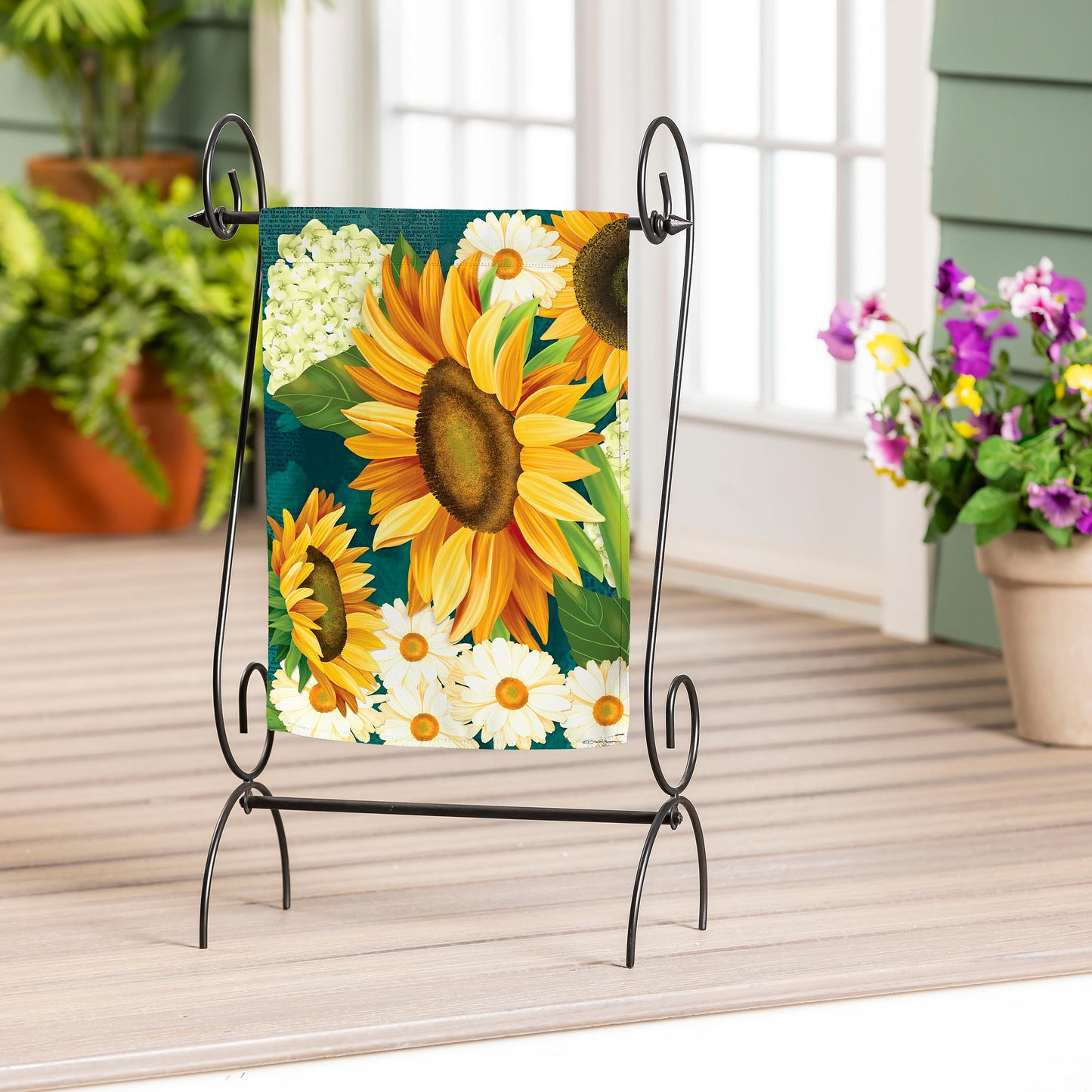 Sunflower Bloom Burlap Garden Flag - Tampa Home & Garden Store